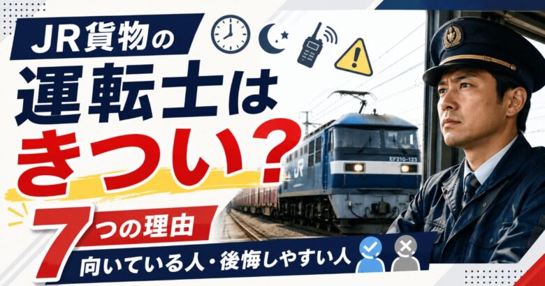 jr貨物 運転士 きつい