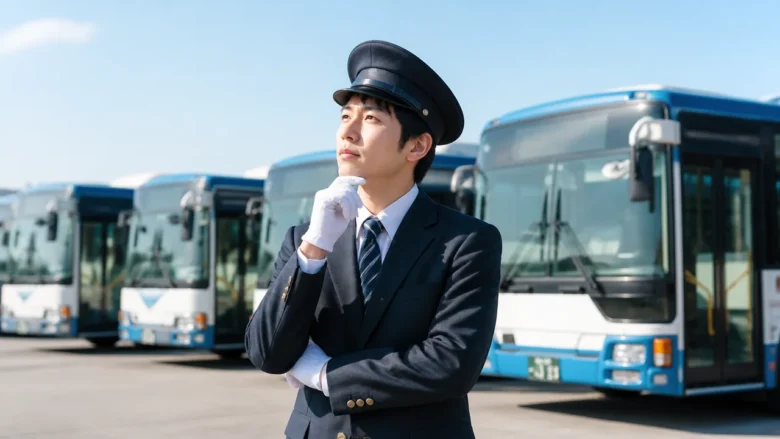 バス運転手の給与水準は全産業平均やほかの運転職と比べて判断する