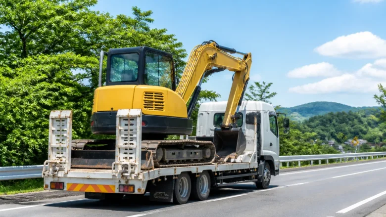 ユンボの公道走行には車両区分に合った運転免許と登録が必要