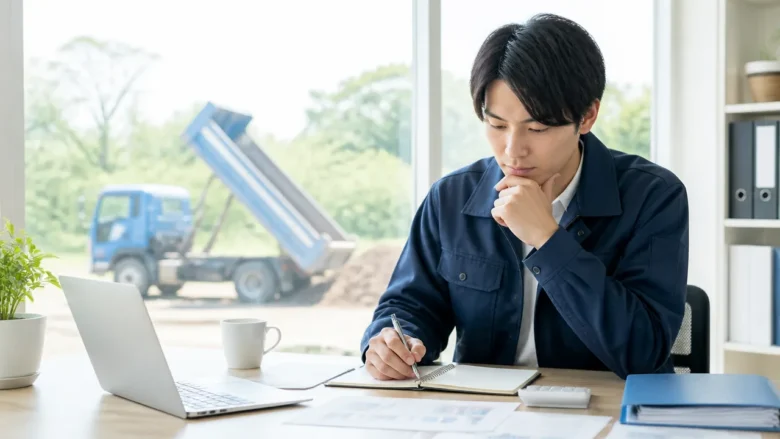 独立前の収支計画がダンプ事業を長く続ける土台になる