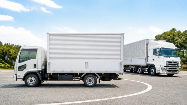 4トン車や大型トラックの振り出し量は車種ごとの寸法で変わる