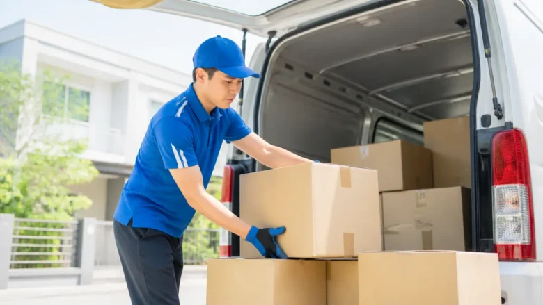 主な仕事は荷物の積み込みから配達、不在荷物の返却まで